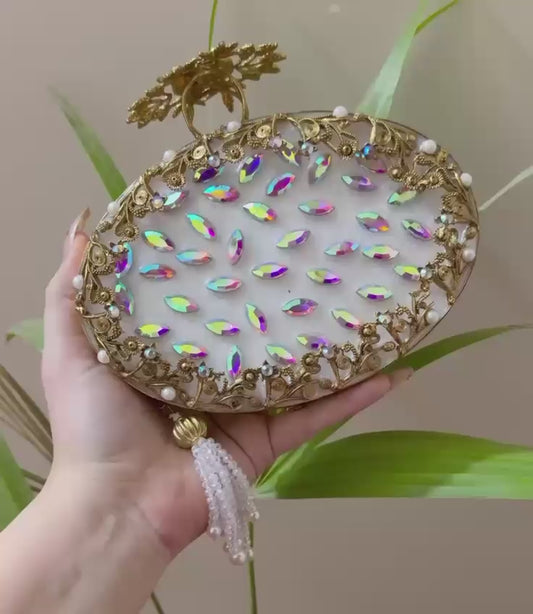 Handcrafted Turkish Luxury Clutch – The Jewel of Your Wardrobe 100% Original Branded-Money Back Guarantee