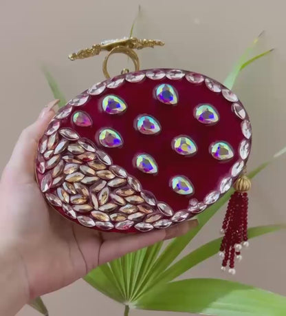 Elegant Handcrafted Turkish Clutch,The Jewel of Your Wardrobe-Money Back Assurance