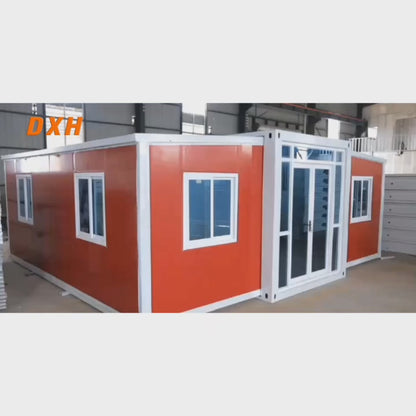 New Modern Luxury (20ft x 20ft) Prefabricated Tiny Home, Fordable, Expandable Container with Bathroom,Bedroom,Living Room and Open Kitchen.Modern Design Small Villa,Mobile Expandable House. (Size 20x20ft)